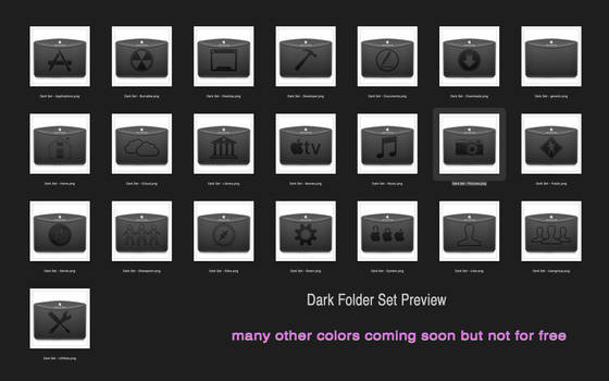 Dark Folder Set
