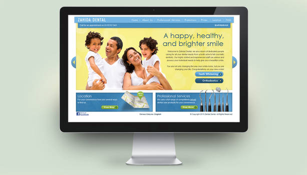 Zahida Dental: Website