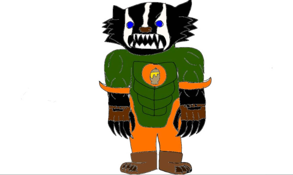 Ravege the badger by KINGGLUNDL on DeviantArt