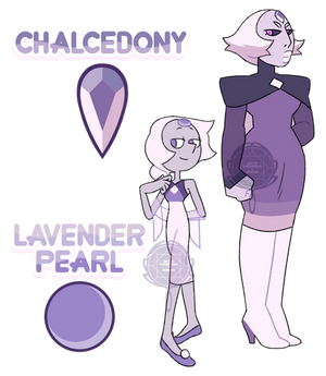 Chalcedony and Lavender Pearl