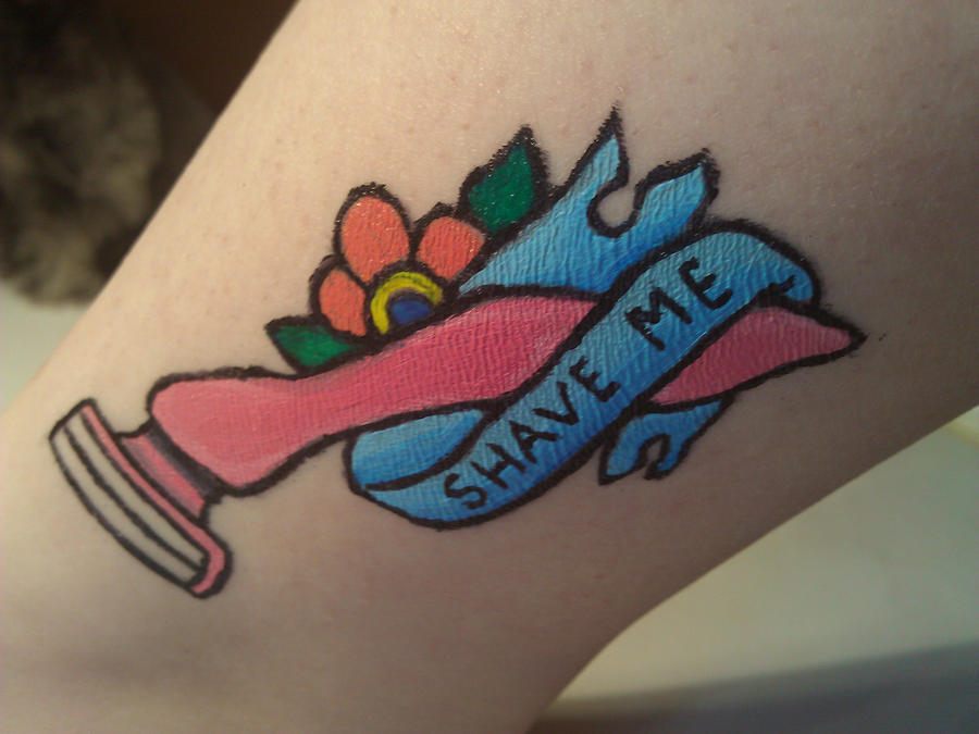 Hayley Williams 'Shave Me' Fake Tattoo