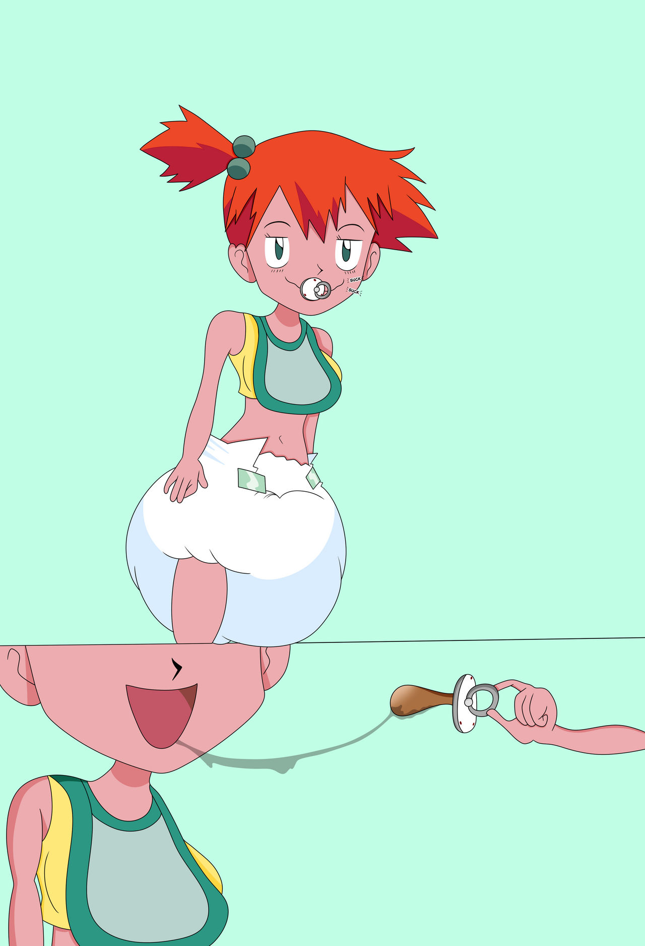Pacifier Base Deviantart Misty ABDL with Pacifier by NightPotty on DeviantArt