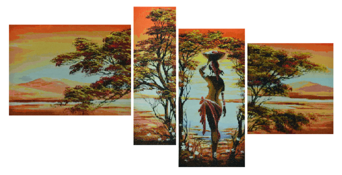 Lavar la Ropa - an African Tetraptych