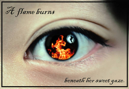 Flame in her eye