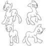 Pony Adoptables Bases Line Art