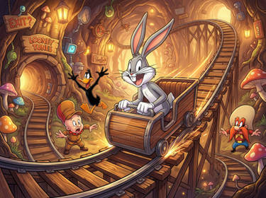 Bugs Bunny's Rabbit-Hole Underground Rollercoast