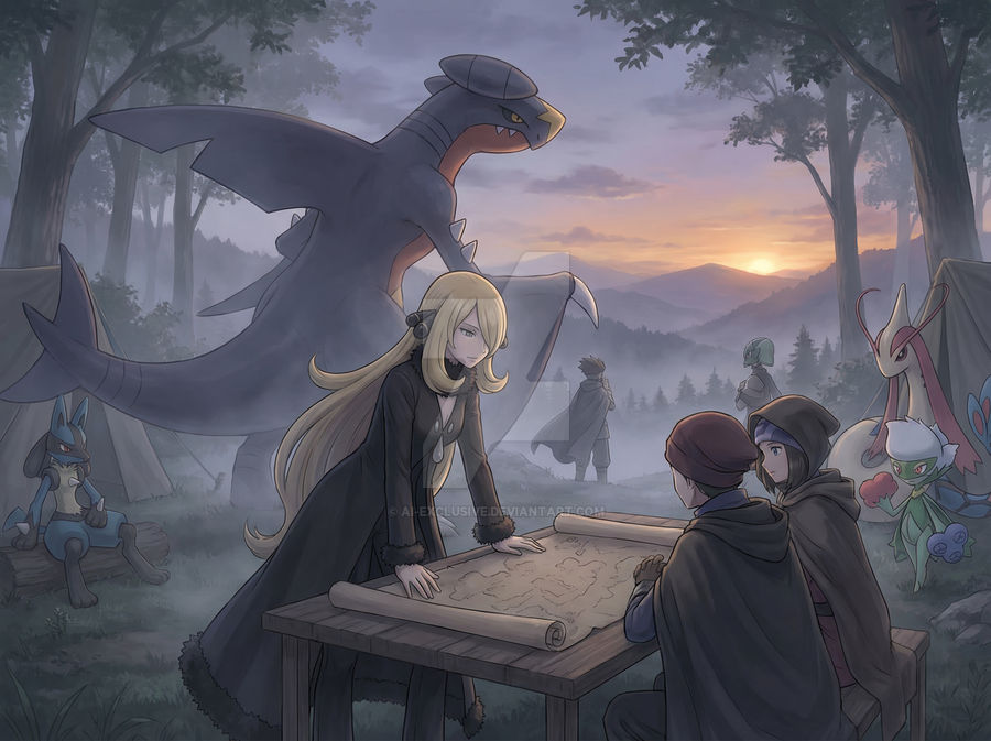 Cynthia - Pre-Dawn Strategy | Pokemon by Ai-Exclusive on DeviantArt