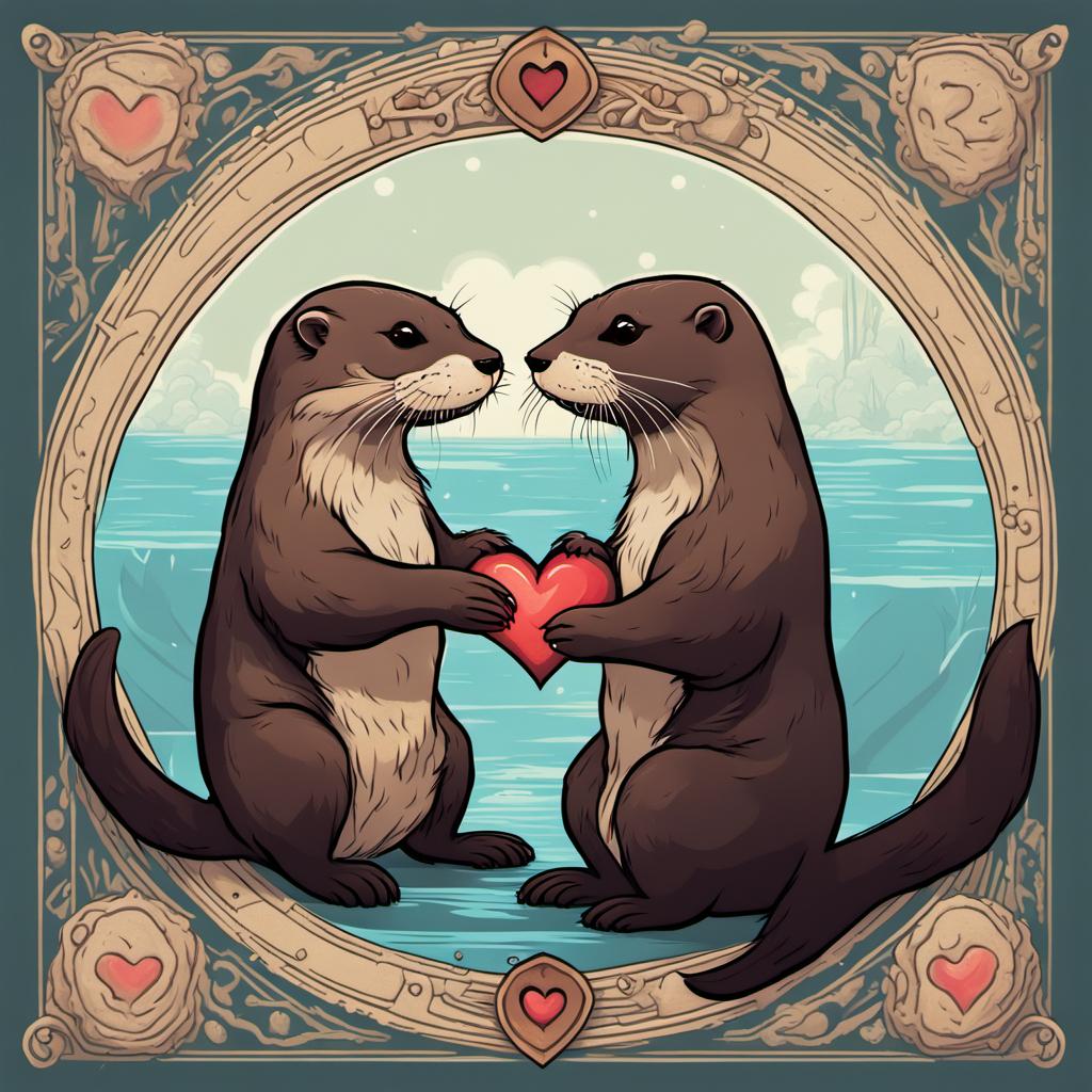 You're my Significant Otter (Valentine's Day Pun) by DisPIXWorks99