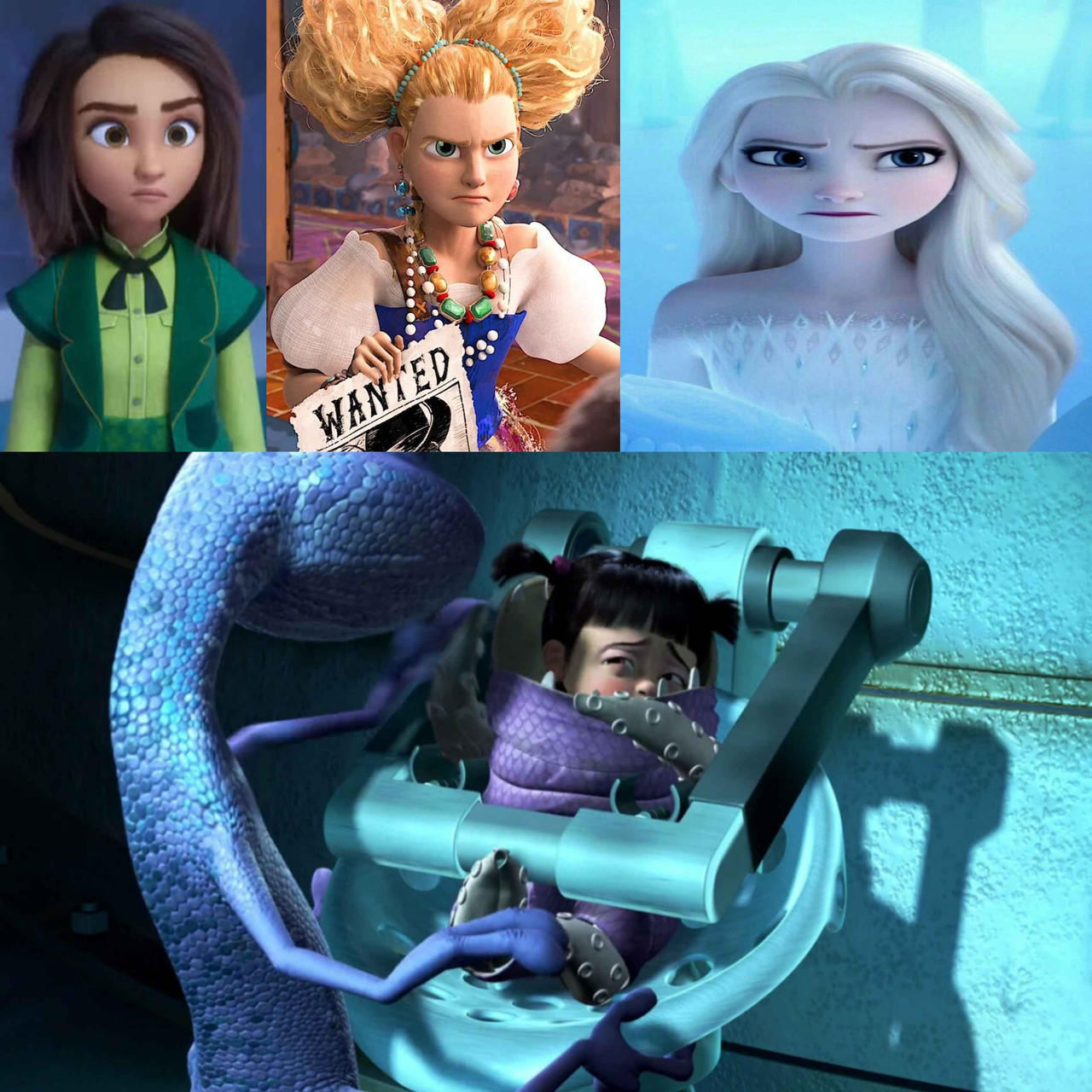 Sam, Goldi, and Elsa Hate Boo's Kidnapping by DisPIXWorks99 on DeviantArt