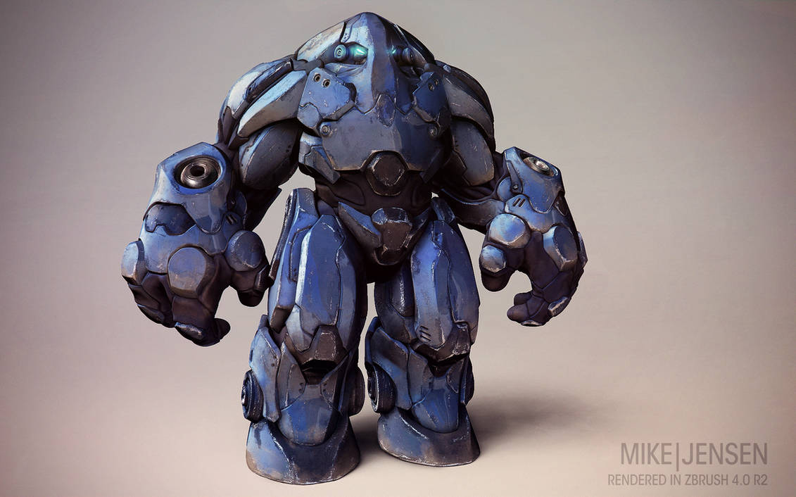 Zbrush Beta Mech by MikeJensen