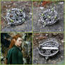 Tauriel - Sterling Silver Peridot Brooch