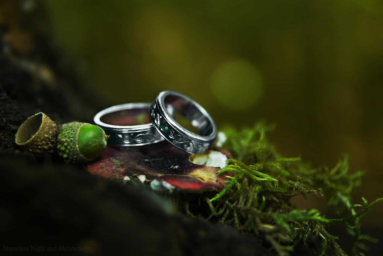 Elven Leaf Sterling Silver Wedding Bands by Eirehandmade on DeviantArt