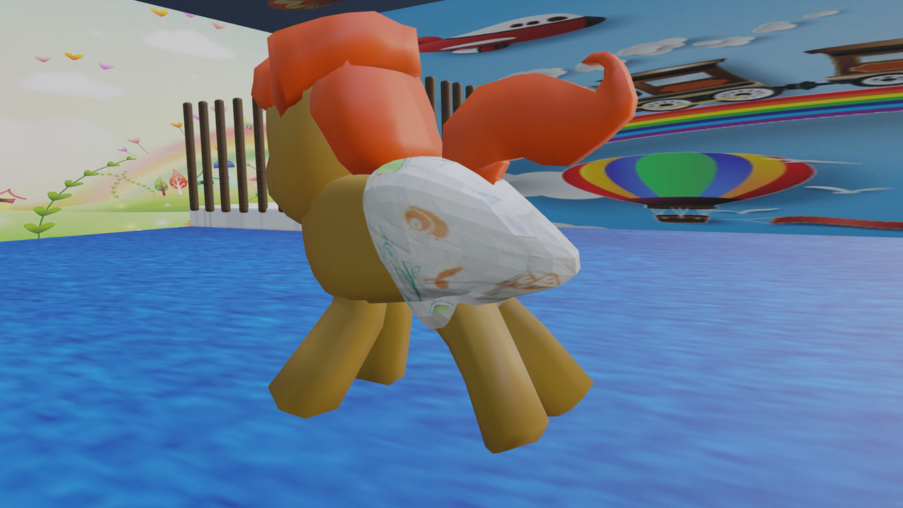 I made a poopy in my diaper at daycare (Blender) by icyboy111 on DeviantArt