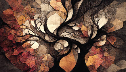 Abstract Autumn Tree