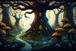 Gnarled Fantasy Tree by kuzy62