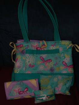 Bow Tuck Tote Bag Set