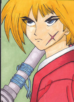 Rurouni Kenshin Sketch Card