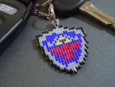 Hylian Shield Pixel Keychain