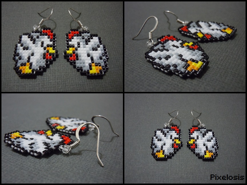 Hand Woven Cucco Seed Bead Earrings