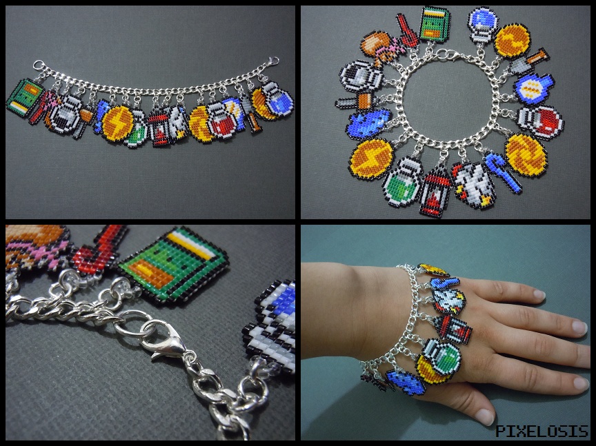 Legend of Zelda Seed Bead Charm Bracelet 2