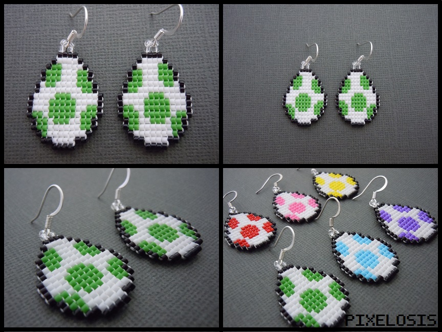 Yoshi Egg Earrings