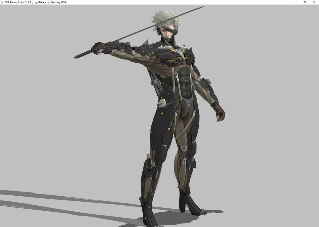Metal Gear raiden figure shape pose dl xps by ore1233 on DeviantArt