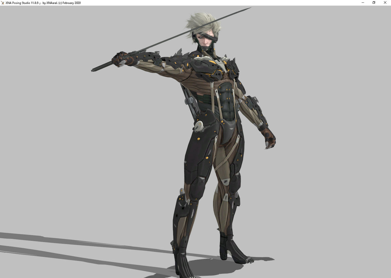Metal Gear raiden figure shape pose dl xps by ore1233 on DeviantArt