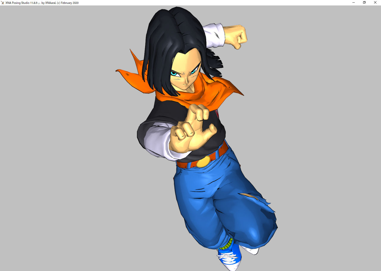 dragonball android 17 figure pose 2 dl xps by ore1233 on DeviantArt