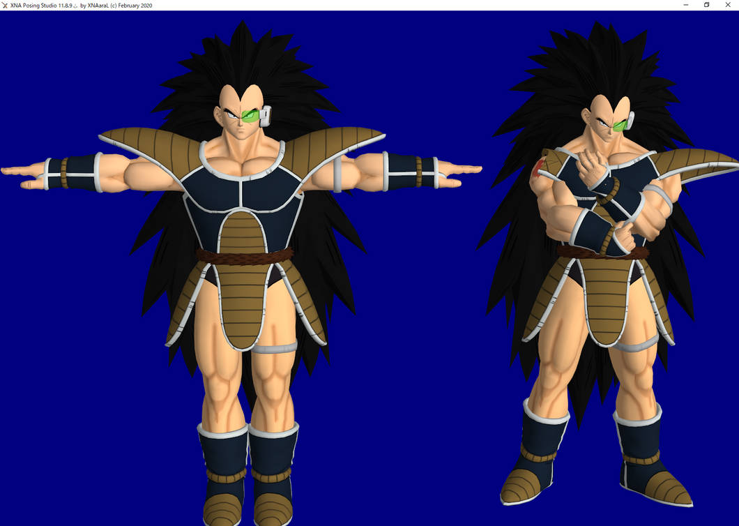 dragonball Raditz model dl xps by ore1233 on DeviantArt