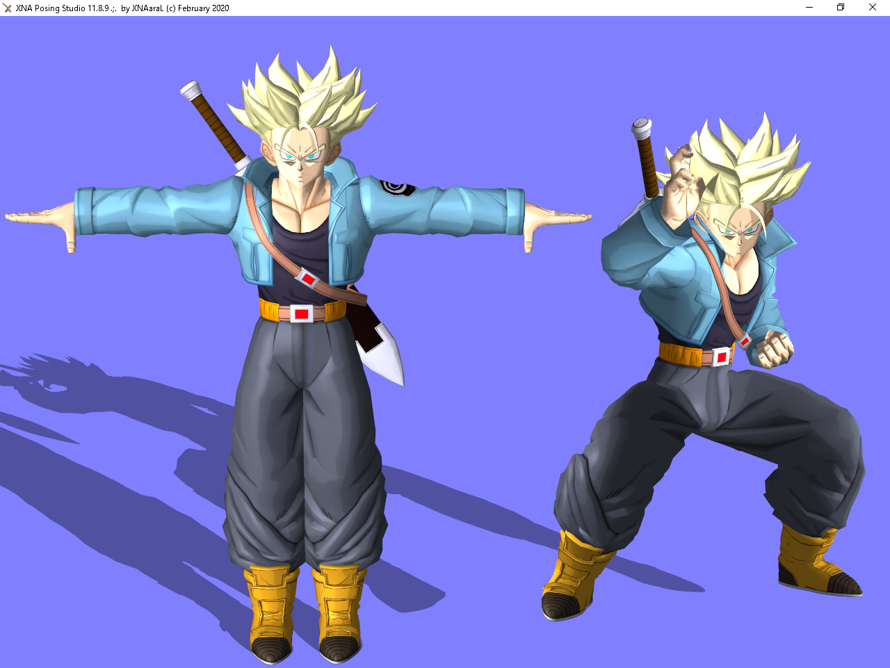 dragonball trunks ssj model dl xps by ore1233 on DeviantArt
