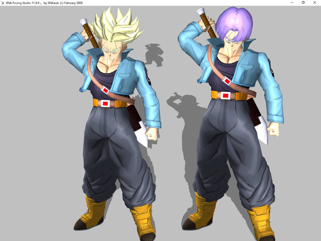 dragonballz trunks figure pose 6 dl xps by ore1233 on DeviantArt