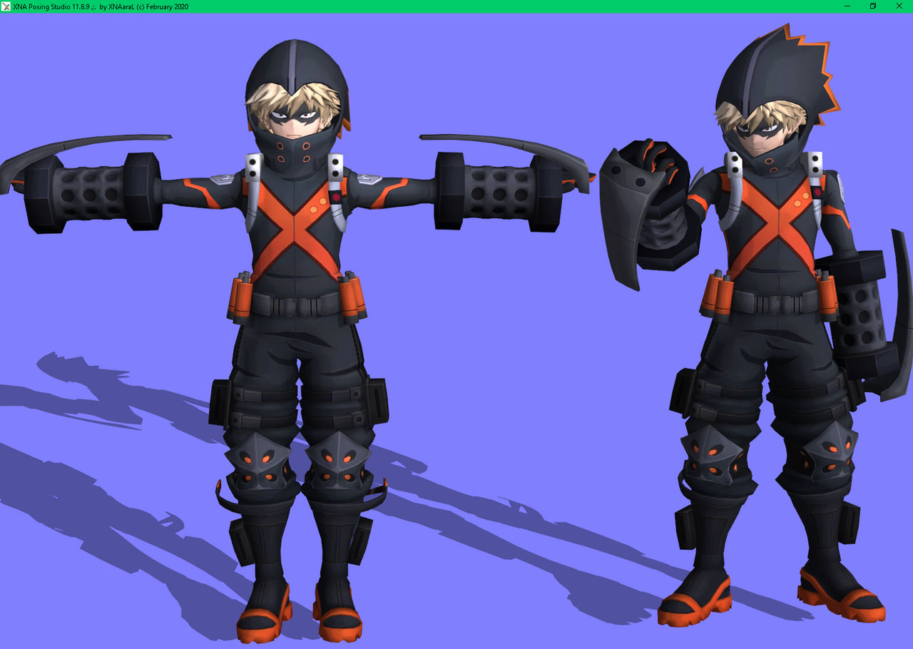 mha bakugo model dl xps by ore1233 on DeviantArt