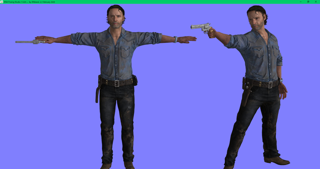 Rick Revolor the walking dead Rick Grimes gun model dl xps by ore1233 on DeviantArt