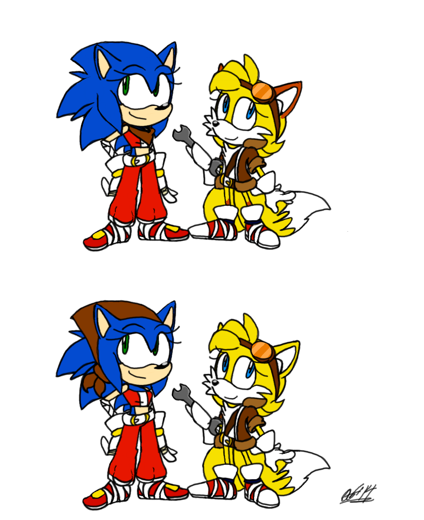 Gender Bender- Sonic and Tails Boom!