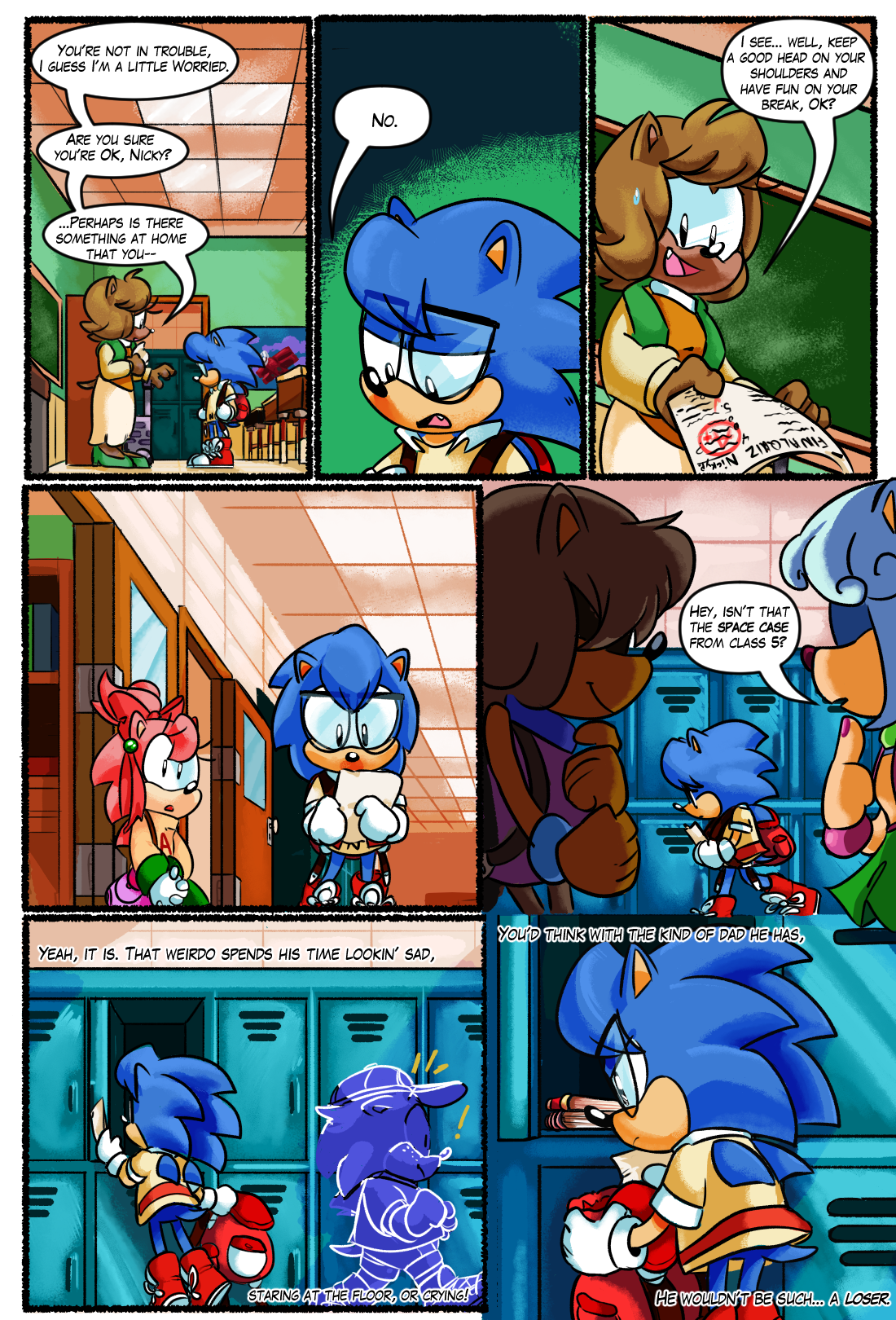 Sonamy Comic Page 1 by HimeMikal on DeviantArt