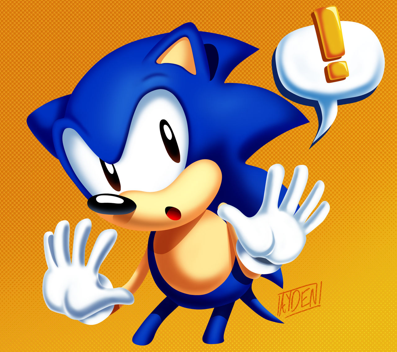 Classic Sonic - Artwork by Elesis-Knight on DeviantArt