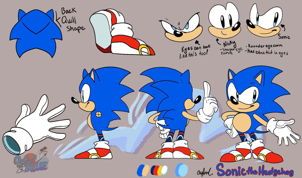 Out of the Blue Sonic Reference Sheet by ArtisyOne on DeviantArt