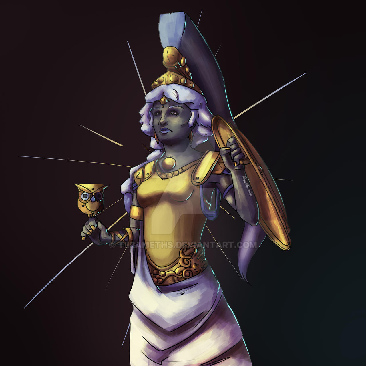 Athena Roses Deviantart Athena by Tiirameths on DeviantArt