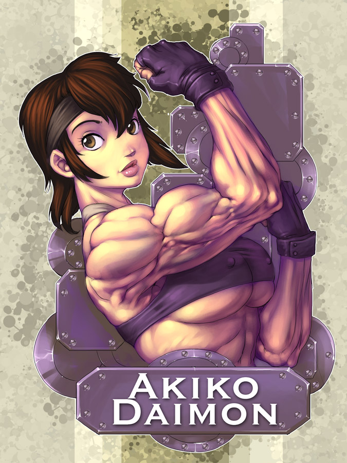 Muscle Akiko Daimon by Bokuman