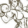 Chun-Li by Mikazuki-dono WIP 2