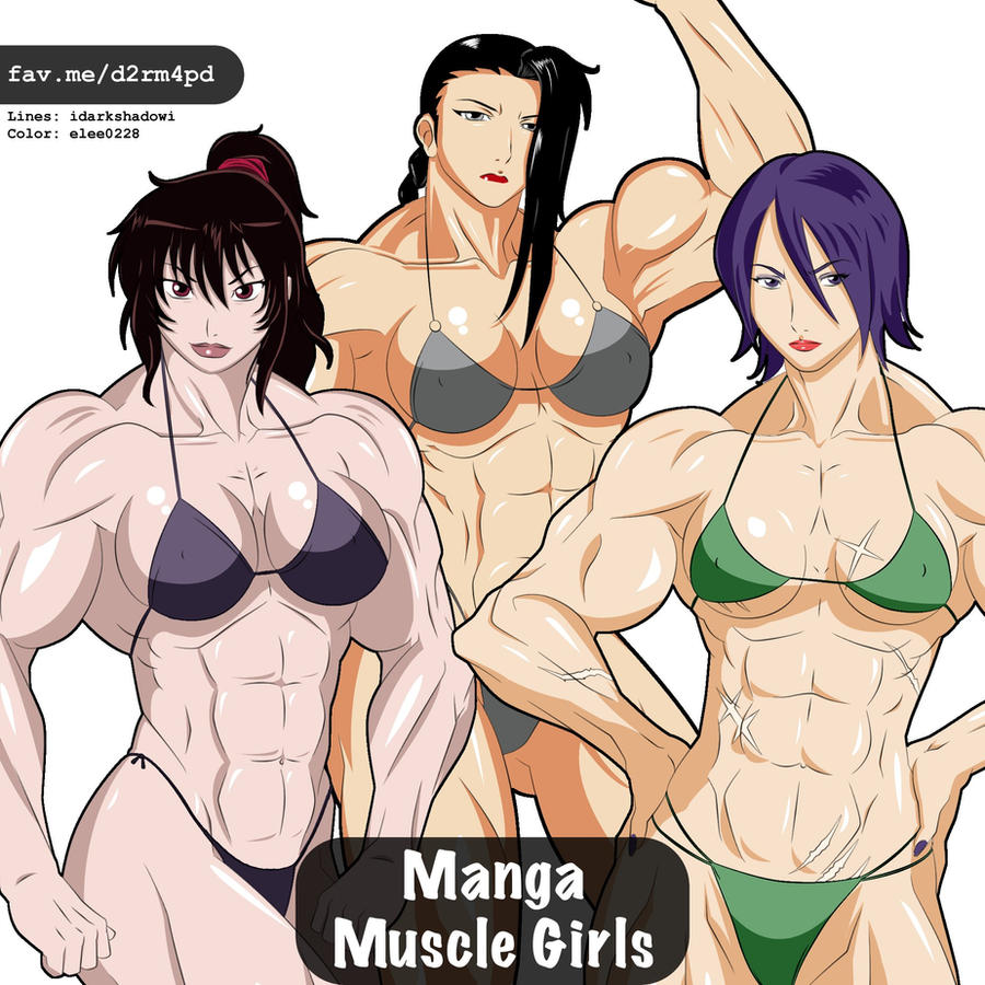 Manga Muscle Girl Trio 1