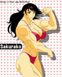 Manga Muscle Girl Sakurako