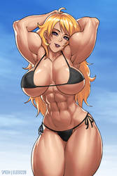 Blonde Muscle Girl