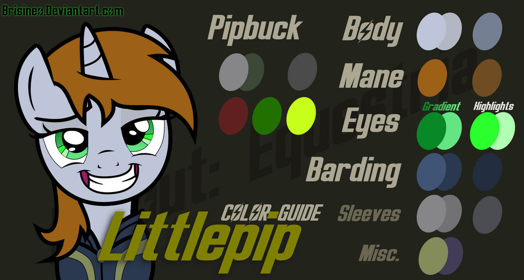 Pips Color Littlepip Color Guide by Brisineo on DeviantArt