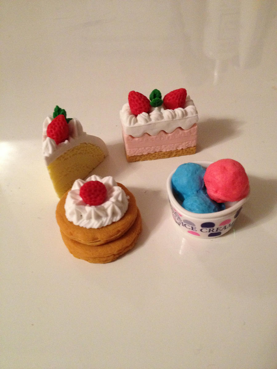 Sweets erasers