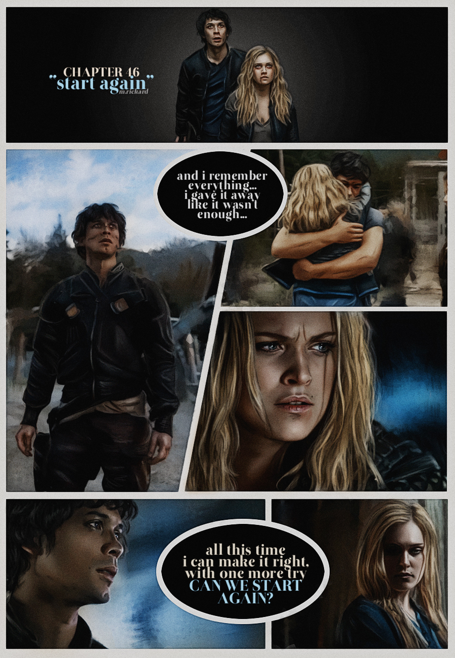 start again | bellamy x clarke