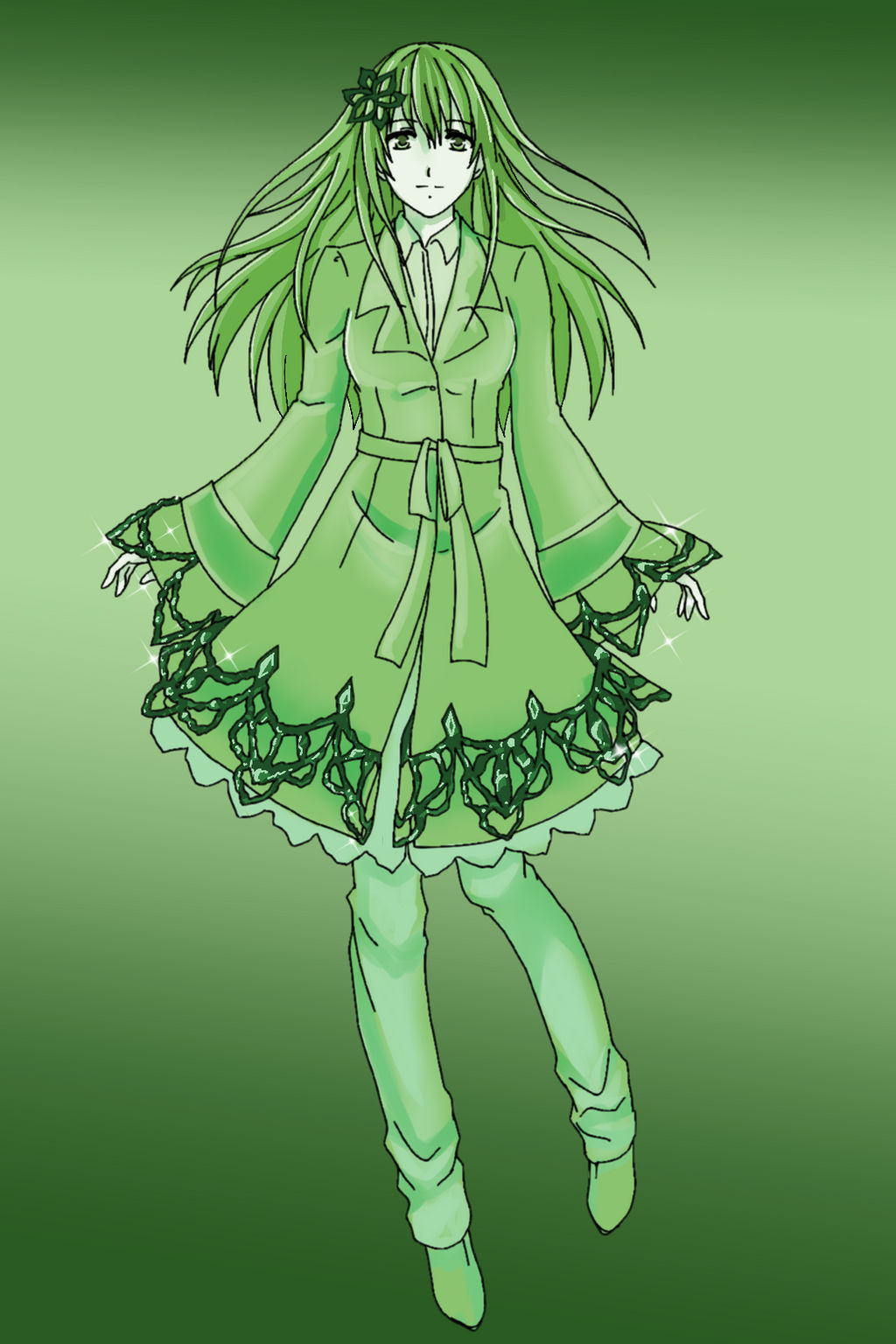 Wip Rikeza Deviantart In green by Rikeza on DeviantArt