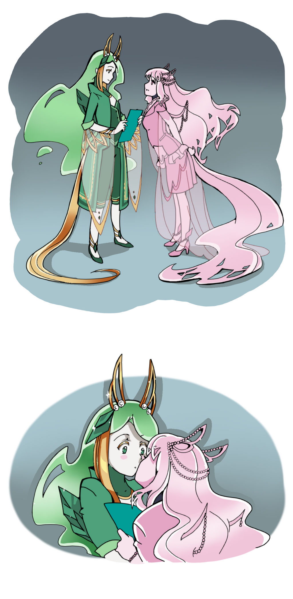 Rii and Beatrice by Rikeza on DeviantArt