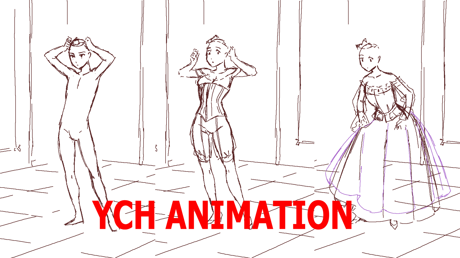 Dress-YCH animation - CLOSED by Rikeza on DeviantArt