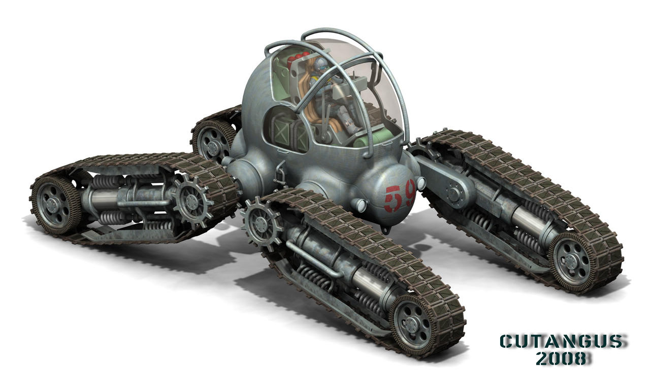FOUR TRACK ALL-TERRAIN VEHICLE by CUTANGUS on DeviantArt